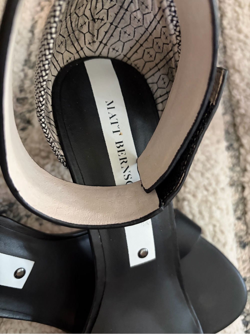Matt Bernson Block Heel Sandals-Size 9 - Picture 4 of 9